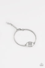 Load image into Gallery viewer, Paparazzi Definitely Dashing - White Gem - Silver Bracelet - $5 Jewelry With Ashley Swint