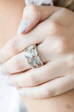 Paparazzi Dreamy Glow - Silver - Smoky Moonstone - Ring - $5 Jewelry With Ashley Swint