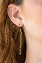 Load image into Gallery viewer, Paparazzi Fall Foliage - Brass - Lifelike Leaf - Necklace and matching Earrings - $5 Jewelry With Ashley Swint