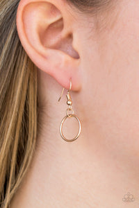 Paparazzi Full Frame - Rose Gold - Necklace and matching Earrings - $5 Jewelry With Ashley Swint