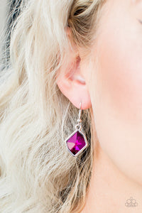 Paparazzi Glow It Up - Pink Gem - Earrings - $5 Jewelry with Ashley Swint