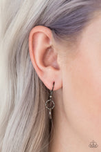 Load image into Gallery viewer, Paparazzi Industrial Intensity - Black - Gunmetal Rings - Necklace &amp; Earrings - $5 Jewelry With Ashley Swint