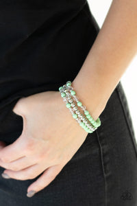 Paparazzi Irresistibly Irresistible - Green - Set of 3 Bracelets - $5 Jewelry With Ashley Swint