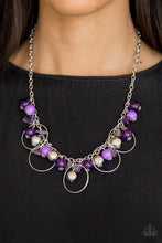 Load image into Gallery viewer, Paparazzi Mountain Mosaic - Purple Beads - Necklace and matching Earrings - $5 Jewelry With Ashley Swint