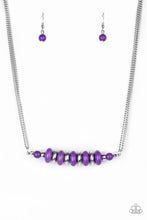 Load image into Gallery viewer, Paparazzi On Mountain Time - Purple - Beading - Double Chain Necklace &amp; Earrings - $5 Jewelry With Ashley Swint