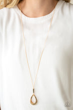 Load image into Gallery viewer, Paparazzi Red Carpet Royal - Multi Gold Chain - Hematite Rhinestones Necklace and matching Earrings - $5 Jewelry With Ashley Swint