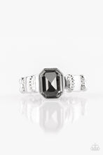 Load image into Gallery viewer, Paparazzi Regal Relic - Silver - Smoky Gem - Dainty Band Ring - $5 Jewelry With Ashley Swint