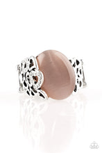 Load image into Gallery viewer, Paparazzi So In Love - Brown - Moonstone - White Rhinestones - Heart Ring - $5 Jewelry With Ashley Swint