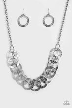 Load image into Gallery viewer, Paparazzi The Main Contender - Silver - Diamond Cut - Glistening Circles - Necklace &amp; Earrings - $5 Jewelry With Ashley Swint