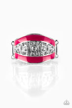 Load image into Gallery viewer, Paparazzi Trending Treasure - Pink - White Rhinestones - Silver Ring - $5 Jewelry With Ashley Swint