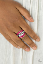 Load image into Gallery viewer, Paparazzi Trending Treasure - Pink - White Rhinestones - Silver Ring - $5 Jewelry With Ashley Swint