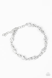 Paparazzi Twinkle Twinkle Little STARLET- White Rhinestone - Bracelet - $5 Jewelry with Ashley Swint