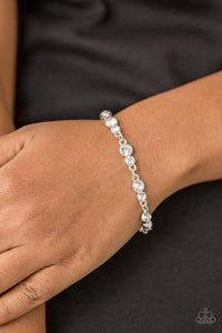 Paparazzi Twinkle Twinkle Little STARLET- White Rhinestone - Bracelet - $5 Jewelry with Ashley Swint