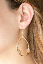 Load image into Gallery viewer, Paparazzi Twist Me Round - Gold - Earrings - $5 Jewelry With Ashley Swint