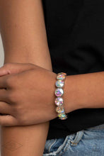 Load image into Gallery viewer, Paparazzi Number One Knockout - Multi - Faceted Iridescent Gems - Bracelet - Pink Diamond Exclusive - $5 Jewelry with Ashley Swint