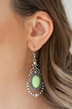 Load image into Gallery viewer, Paparazzi CAMEO and Juliet - Green - Earrings