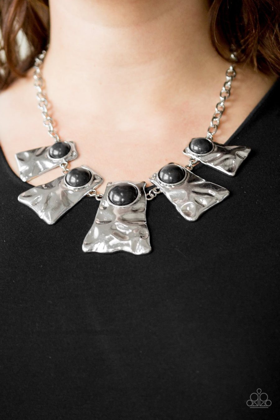 Cougar - black - Paparazzi necklace - $5 Jewelry with Ashley Swint