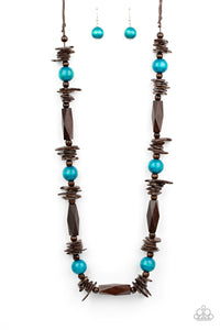 Paparazzi Cozumel Coast - Blue - Necklace & Earrings