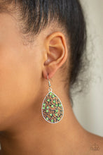 Load image into Gallery viewer, Paparazzi Dazzling Dew - Green - Earrings