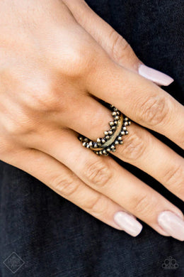 Paparazzi Heavy Metal Muse - Brass - Dainty Band Ring