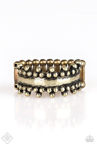 Paparazzi Heavy Metal Muse - Brass - Dainty Band Ring