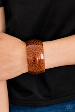 Load image into Gallery viewer, Paparazzi Jungle Cruise - Brown - Acrylic Cuff Bracelet - $5 Jewelry with Ashley Swint