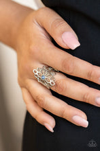 Load image into Gallery viewer, Paparazzi Perennial Daydream - Blue - Ring - $5 Jewelry with Ashley Swint