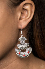 Load image into Gallery viewer, Paparazzi Far East - Red - Earrings
