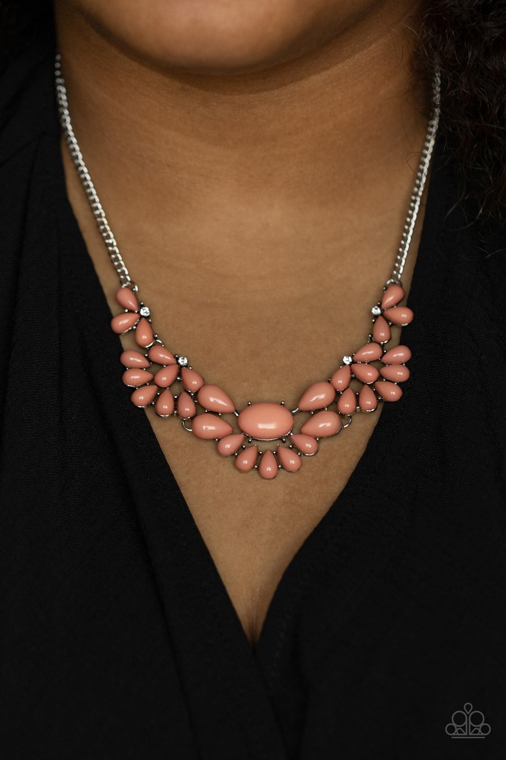 Paparazzi Secret GARDENISTA - Pink - Necklace & Earrings - $5 Jewelry with Ashley Swint