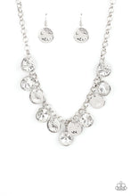 Load image into Gallery viewer, Paparazzi Spot On Sparkle - White - Necklace &amp; Earrings - $5 Jewelry with Ashley Swint