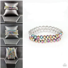 Load image into Gallery viewer, Paparazzi Chroma Color - Multi - OIL SPILL IRIDESCENCE Bracelet - Black Diamond Exclusive - $5 Jewelry with Ashley Swint