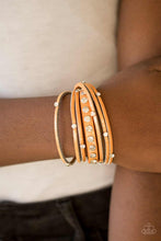 Load image into Gallery viewer, Paparazzi CATWALK It Off - Orange - Leather Double Wrap Bracelet