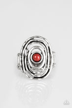 Load image into Gallery viewer, Paparazzi Colorfully Chaotic - Brown - Chili Oil Bead - Hammered Silver - Ring - $5 Jewelry with Ashley Swint