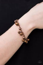 Load image into Gallery viewer, PAPARAZZI Brilliantly Burlesque - Copper beads clasp bracelet - $5 Jewelry with Ashley Swint