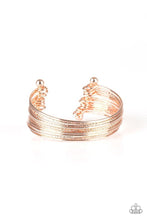 Load image into Gallery viewer, Paparazzi Endlessly Empress - Gold - Stacked Bangles - Cuff Bracelet - $5 Jewelry with Ashley Swint