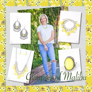 Paparazzi Glimpses of Malibu - Complete Trend Blend / Fashion Fix Set - August 2018 - $5 Jewelry With Ashley Swint