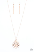 Load image into Gallery viewer, PAPARAZZI BOUGH Down - Rose Gold - Necklace &amp; Earrings