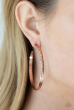 Load image into Gallery viewer, Paparazzi Rustic Radius - Copper - Earrings