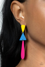 Load image into Gallery viewer, Paparazzi Retro Redux - Multi - Post Neon Earrings