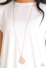 Load image into Gallery viewer, PAPARAZZI BOUGH Down - Rose Gold - Necklace &amp; Earrings