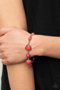 Paparazzi Eco-Friendly Fashionista - Red - Bracelet