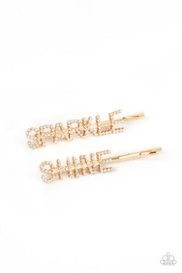 Paparazzi Center of the SPARKLE-verse - Gold - $5 Jewelry with Ashley Swint