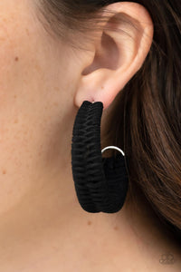 Paparazzi Rural Guru - Black - Earrings