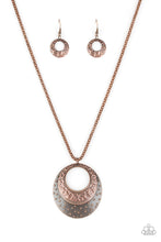 Load image into Gallery viewer, Texture Trio - Copper Paparazzi necklace - $5 Jewelry with Ashley Swint