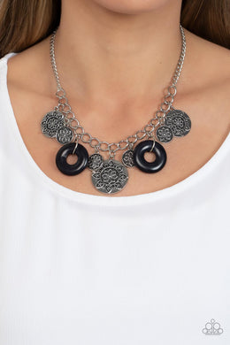 Paparazzi Western Zen - Black - Necklace & Earrings