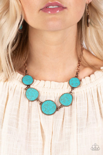 Paparazzi Santa Fe Flats - Copper - Necklace & Earrings