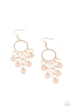 Load image into Gallery viewer, Paparazzi Cyber Chime - Rose Gold earring - $5 Jewelry with Ashley Swint
