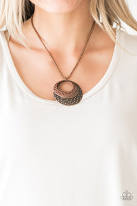 Texture Trio - Copper Paparazzi necklace - $5 Jewelry with Ashley Swint