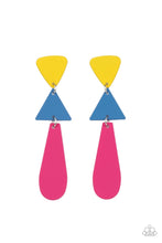 Load image into Gallery viewer, Paparazzi Retro Redux - Multi - Post Neon Earrings