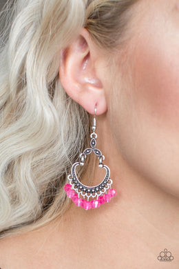 Paparazzi Babe Alert - Pink - Earrings